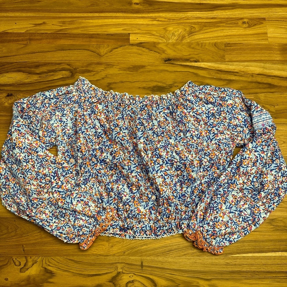 Poupette st Barth floral top size medium women’s - Picture 4 of 7